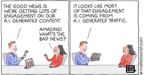 AI Written, AI Read cartoon - Marketoonist | Tom Fishburne