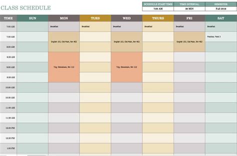 Free Weekly Schedule Templates For Excel - Smartsheet