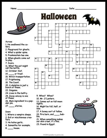 Halloween Crossword