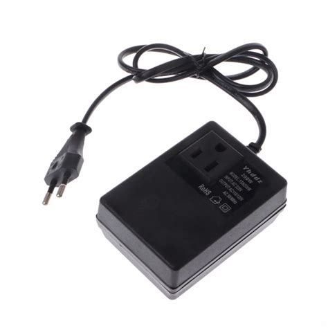 EU Plug Adapter 200W AC 220V to 110V Step Down Transformer Convert Travel Power-in AC/DC ...