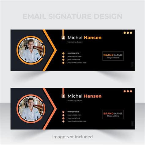 Premium Vector | Business email signature design