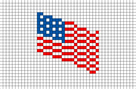 American Flag Pixel Art – BRIK