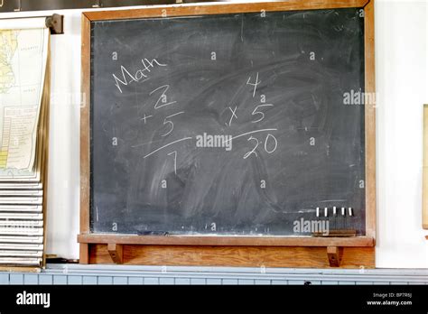 Old fashion school blackboard Stock Photo - Alamy