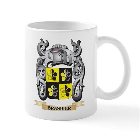 Brashier Family Crest - Brashier Coat of Arms 11 oz Ceramic Mug ...