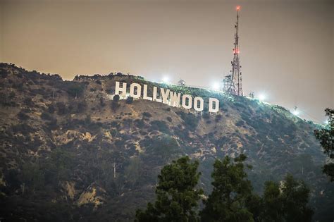 Hollywood Sign Lit At Night Photograph by Alex Grichenko - Pixels