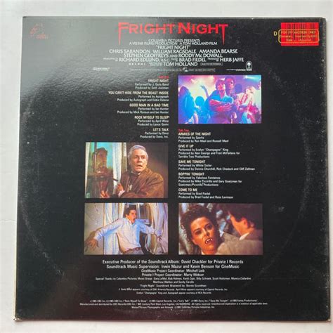 musicgoldmine.com - Fright Night Soundtrack 1985 Promo LP – MusicGoldmine.com