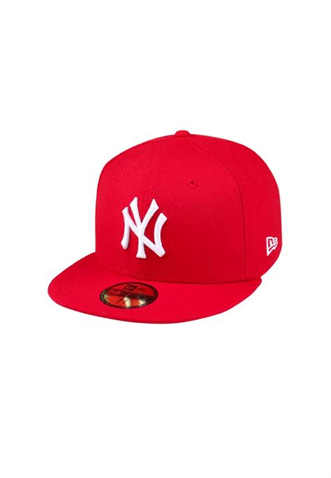 Buy New Era New York Yankees MLB AC Perf Scarlet 59FIFTY Fitted Cap ...