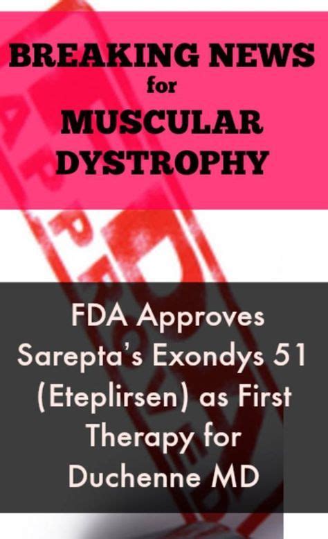 BREAKING NEWS: FDA Approves Sarepta’s Exondys 51 (Eteplirsen) as ...