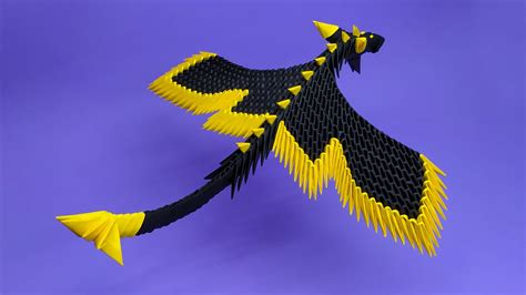 3D Origami Dragon Tutorial - YouTube