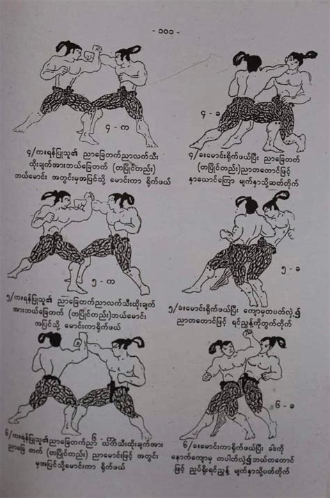 Found a few pages on an old book about lethwei techniques : r/martialarts