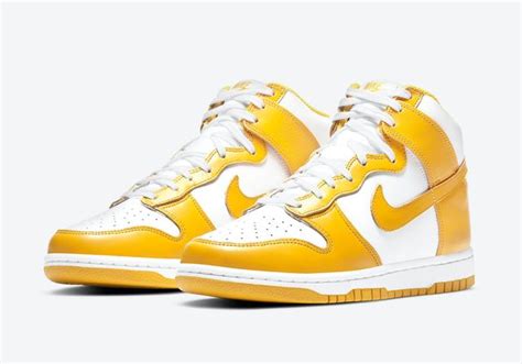 Nike Reveal a Mellow Yellow Dunk High in ‘Dark Sulfur’ - Sneaker Freaker