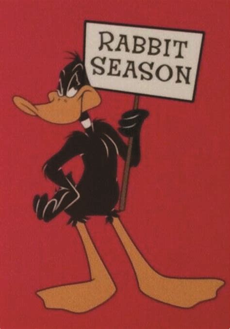 Looney Tunes Daffy Duck - Rabbit Season | Looney tunes wallpaper, Looney tunes cartoons, Old ...