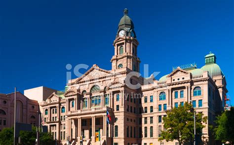 Tarrant County Courthouse With Blue Sky Stock Photo | Royalty-Free ...