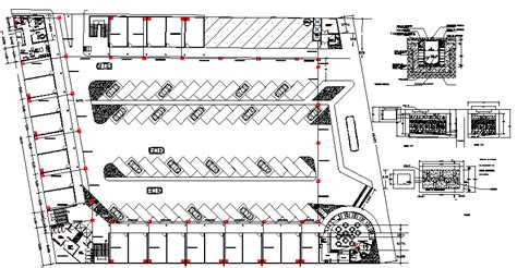 Basement floor plan layout with car parking of shopping center dwg file ...