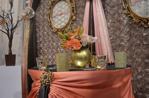 Pink/Brown Table Decor www.tradesensation.com | Decor, Wedding decorations, Table decorations