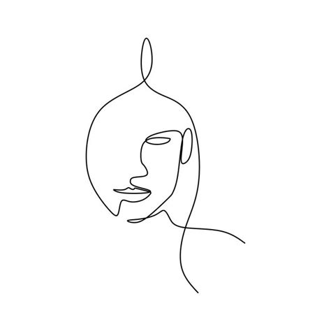 Woman Face Line Art Png - Download Free Mock-up