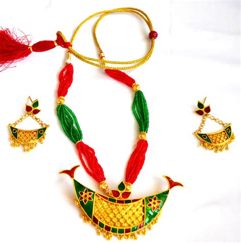 Assamese traditional handmade Jewellery. Net junbiri. asomkriti Product. | Handmade jewelry ...