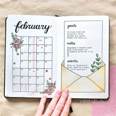 Viola Bullet Journal on Instagram Monthly design What is your February theme I really like how ...