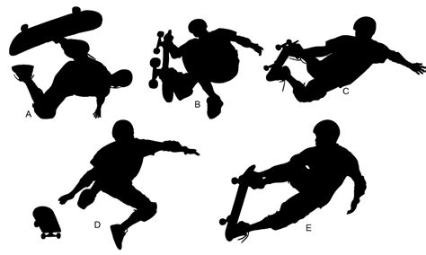 5 Skateboarder Wall Decals Removable Vinyl Decals Home - Etsy