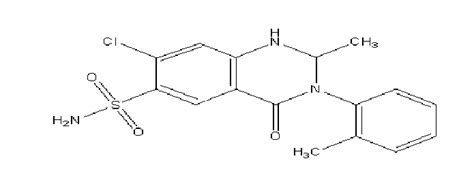 Structure of Metolazone | Download Scientific Diagram