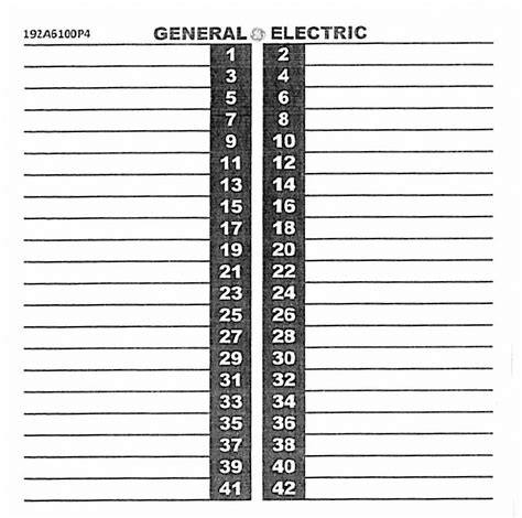 Breaker Box Label Template - Detrester.com