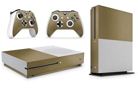 Gizmoz n Gadgetz Xbox One S Metallic Gold Console Skin: Amazon.co.uk: Electronics