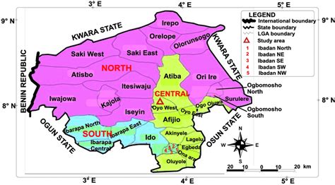 Map of Oyo State Indicating the Study Area | Download Scientific Diagram