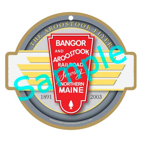 Bangor & Aroostook Railroad Logo Wood Plaque / Sign - Etsy Singapore