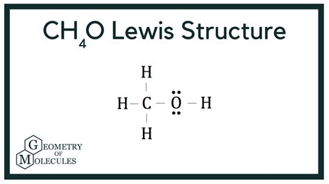 CH4O Lewis Structure (Methanol) - YouTube