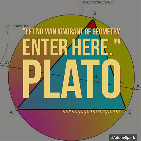 Plato: Math Quotes. Let no man ignorant of geometry. Elearning