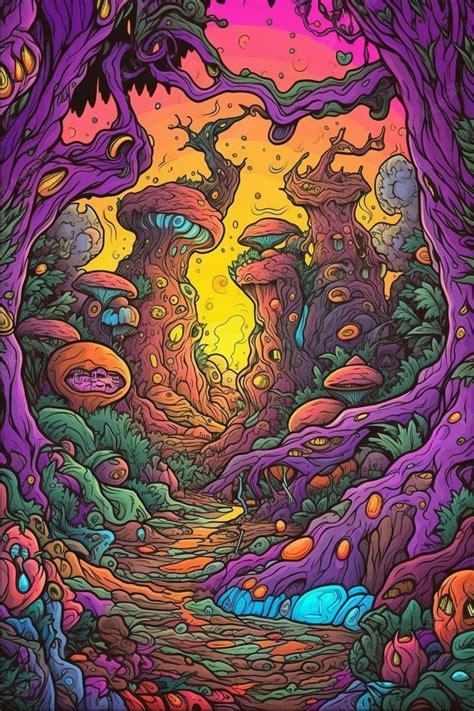 Premium AI Image | A poster for psychedelic rock artist by person.