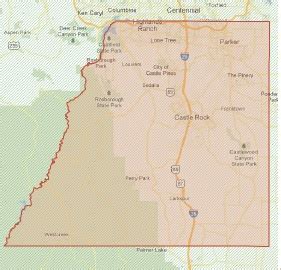 Douglas County Map Colorado - Darla Emeline