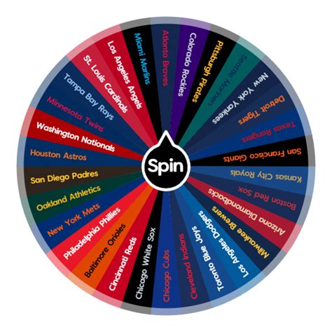 MLB Teams | Spin the Wheel - Random Picker