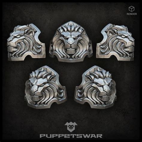H.I. Lion shoulder pads Weapon Concept Art, Armor Concept, Zbrush, Schulterpanzer Tattoo ...