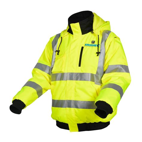 Kincrome Hi-Vis Fluorescent Reflective Heated Jacket Extra Extra Large XXL KP1307 ...