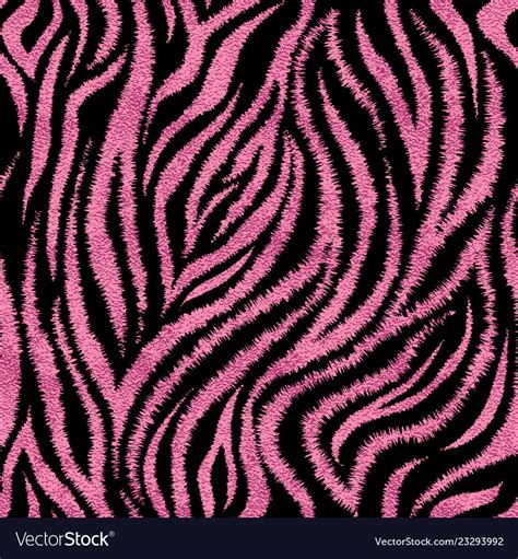 Seamless pink zebra skin pattern glamorous zebra Vector Image