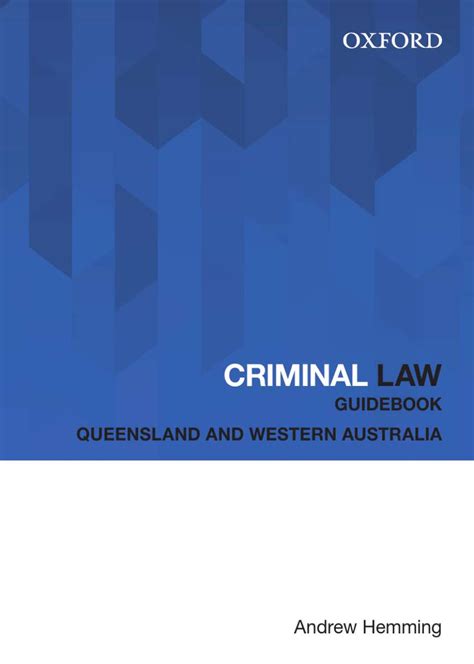 Criminal Law Guidebook