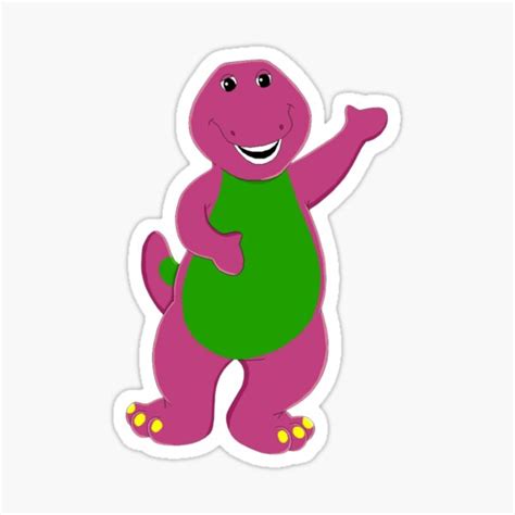 "Barney" Sticker by louardiart | Redbubble