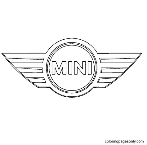 Mini Logo Coloring Page - Free Printable Coloring Pages