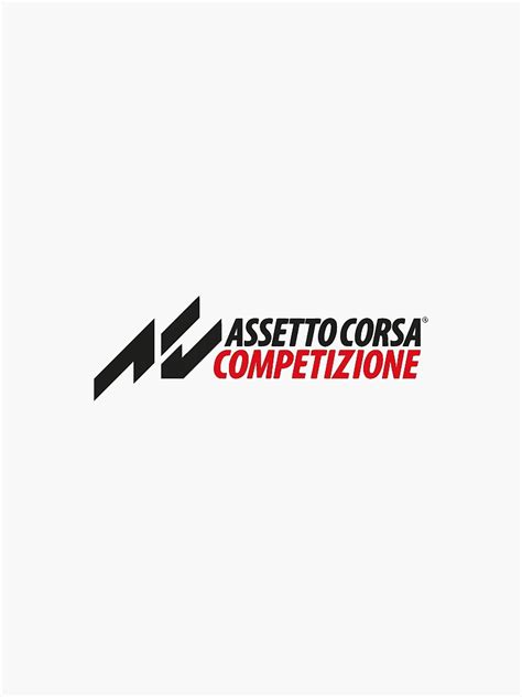 "Assetto Corsa Competitzione Logo" Sticker by Ray-han19 | Redbubble