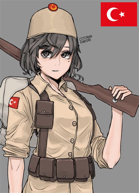 Ottoman infantry - Kaiserreich Anime Military, Military Girl, Military ...