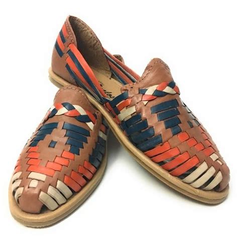 Sandales huarache mexicain originales. Sandales en cuir. fait main par nos artisans au Mexique ...