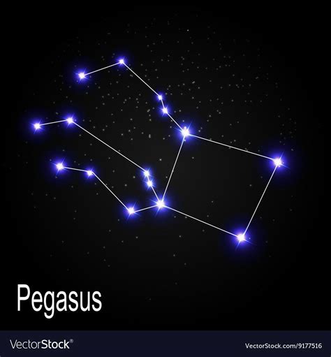 Pegasus Constellation with Beautiful Bright Stars on the Background of ...