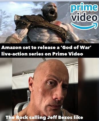 The rock x God of war series? I hope not - Meme by Peebee :) Memedroid