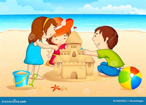 Sand Castle Cartoon | CartoonDealer.com #45749681