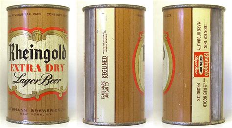 Rheingold Beer Vintage Flat Top Beer Can from Vintagecans.com