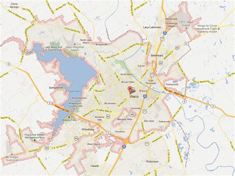 Exploring The Map Of Waco Texas: A Guide To The Heart Of Texas - Map Of ...