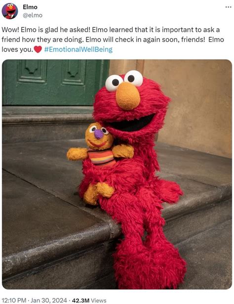 Wow! Elmo is glad he asked! | Elmo Is Just Checking In! | Know Your Meme