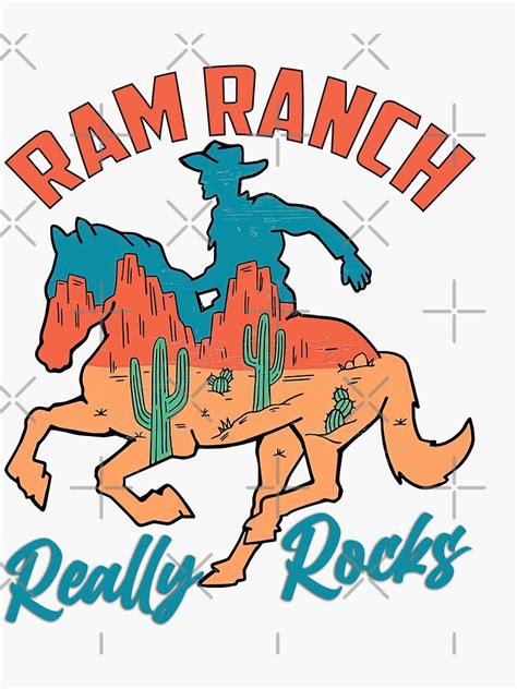 "Ram Ranch Really Rocks, Ram Ranch, Ram Ranch Lyrics" Sticker for Sale by graphic-genie | Redbubble