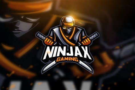 Ninjax Gaming - Mascot & Esport Logo ~ Logo Templates ~ Creative Market